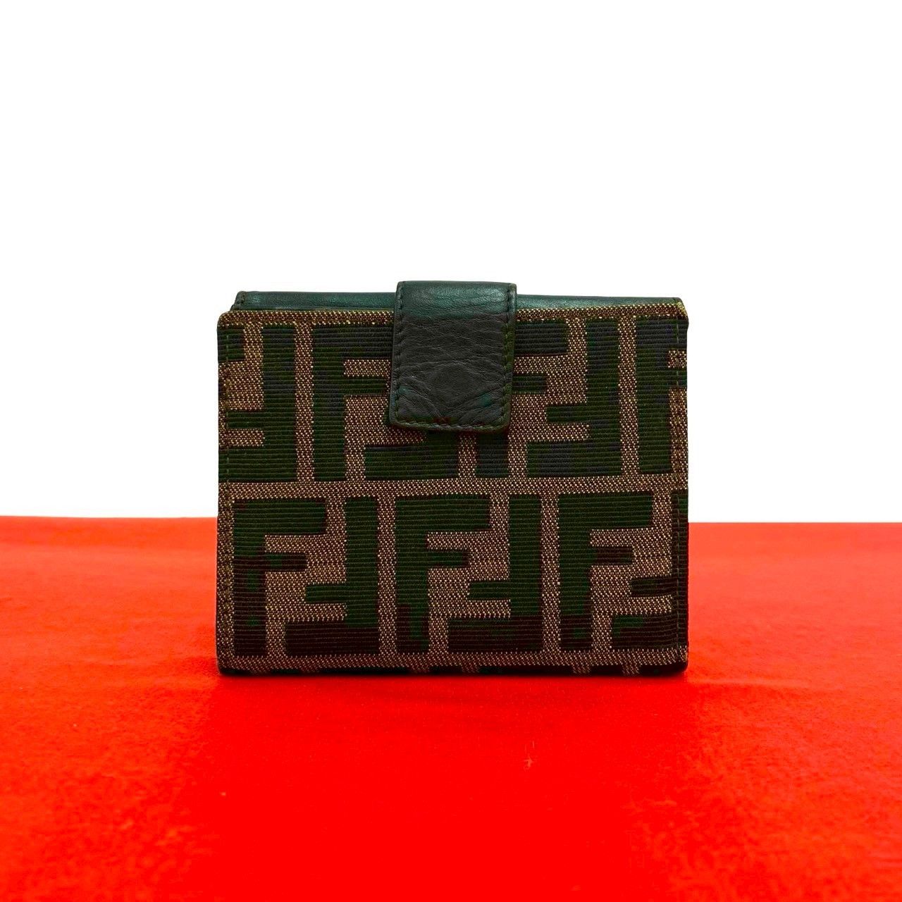Fendi Fendi Fendi Zucca Canvas Leather Bifold Wallet Textile Short Wallet DUTY FREE for USA Size ONE SIZE - 1 Thumbnail