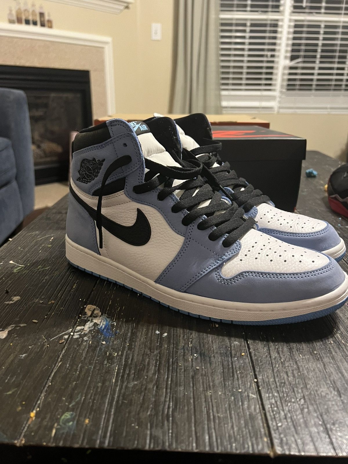 Jordan Brand Air Jordan 1 Retro University Blue Size US 11.5 / EU 44-45 - 2 Thumbnail