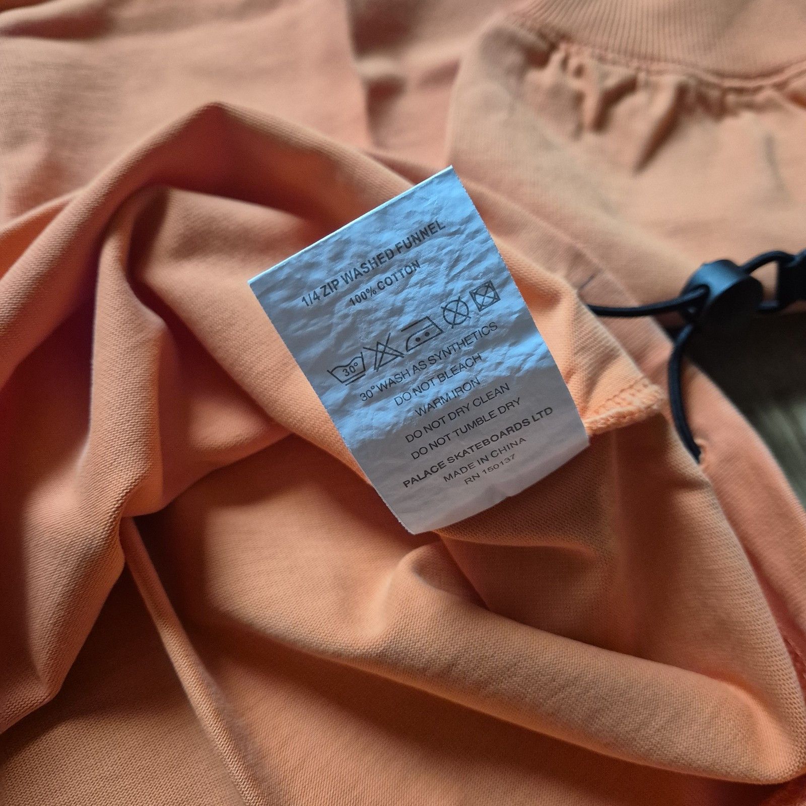 Palace Palace Quarter Zip Washed Funnel Tiger Orange XL NewFW23 Size US XL / EU 56 / 4 - 5 Thumbnail