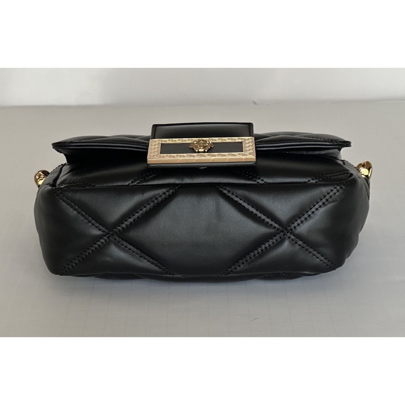 Versace Versace Quilted Leather Black Small Shoulder Bag 1014521 Size ONE SIZE - 3 Thumbnail