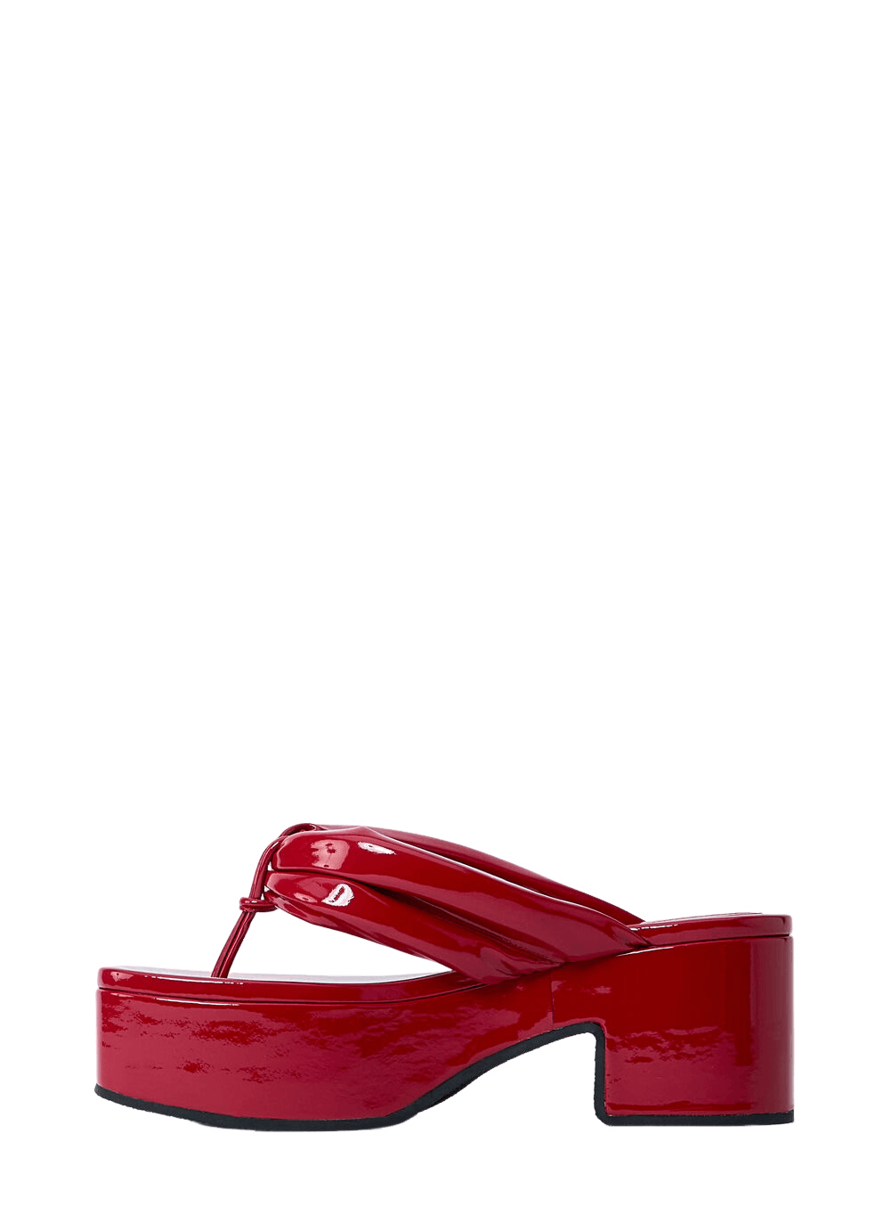 Dries Van Noten DRIES VAN NOTEN Red Platform Sandals New And Authentic Size US 6 / IT 36 - 3 Thumbnail