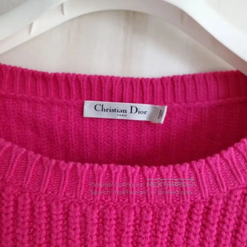Dior Dior Pink Wool Long Sleeve Pullover Sweater . Size S / US 4 / IT 40 - 7 Thumbnail