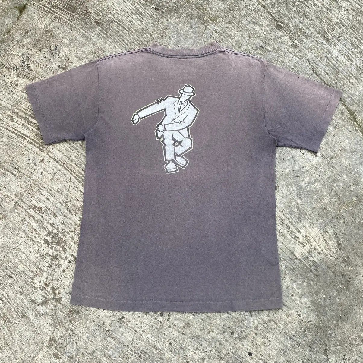 Stussy Vintage 90s Stüssy Ska Dancing Man Graphic Tee Faded Size US M / EU 48-50 / 2 - 18 Thumbnail