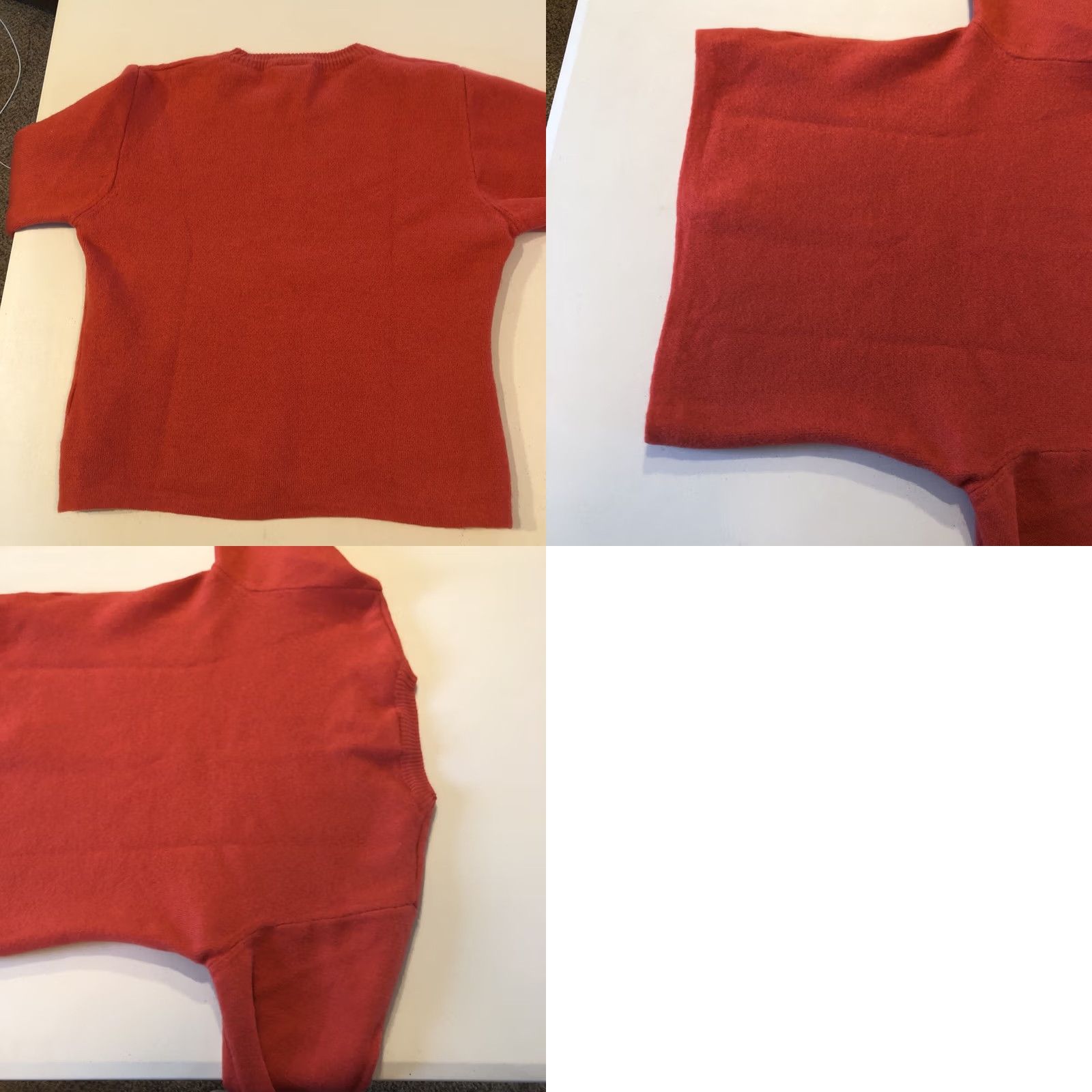 Vintage Columbia Women M Burnt Orange 100% Wool Sweater Long Sleeve Mock Neck Pullover Casual Outdoor Fall Spring Winter Size M / US 6-8 / IT 42-44 - 8 Thumbnail