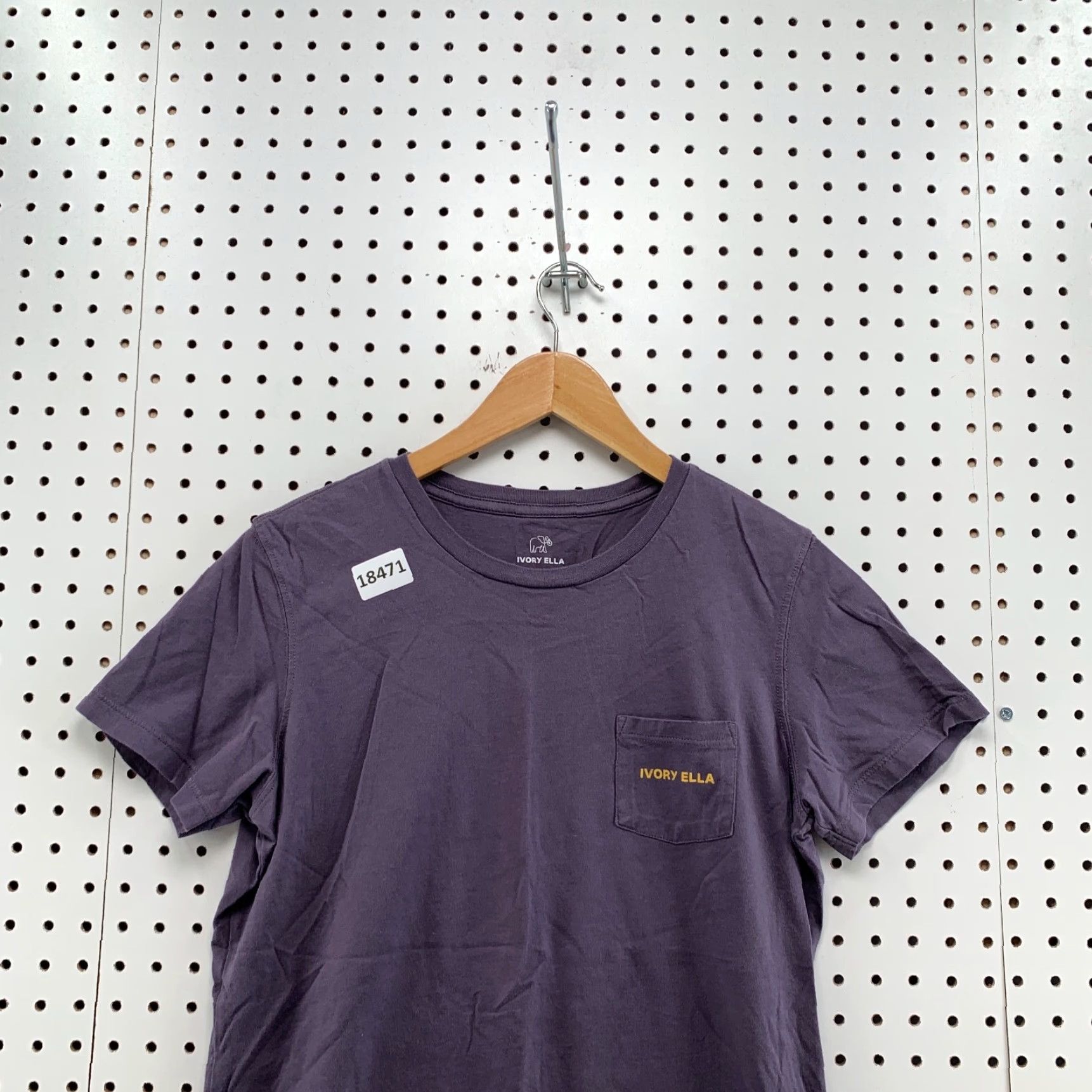 Vintage Vintage Ivory Ella Women's T-Shirt Purple Yellow Elephant Short Sleeve V-Neck Small Size S / US 4 / IT 40 - 2 Thumbnail