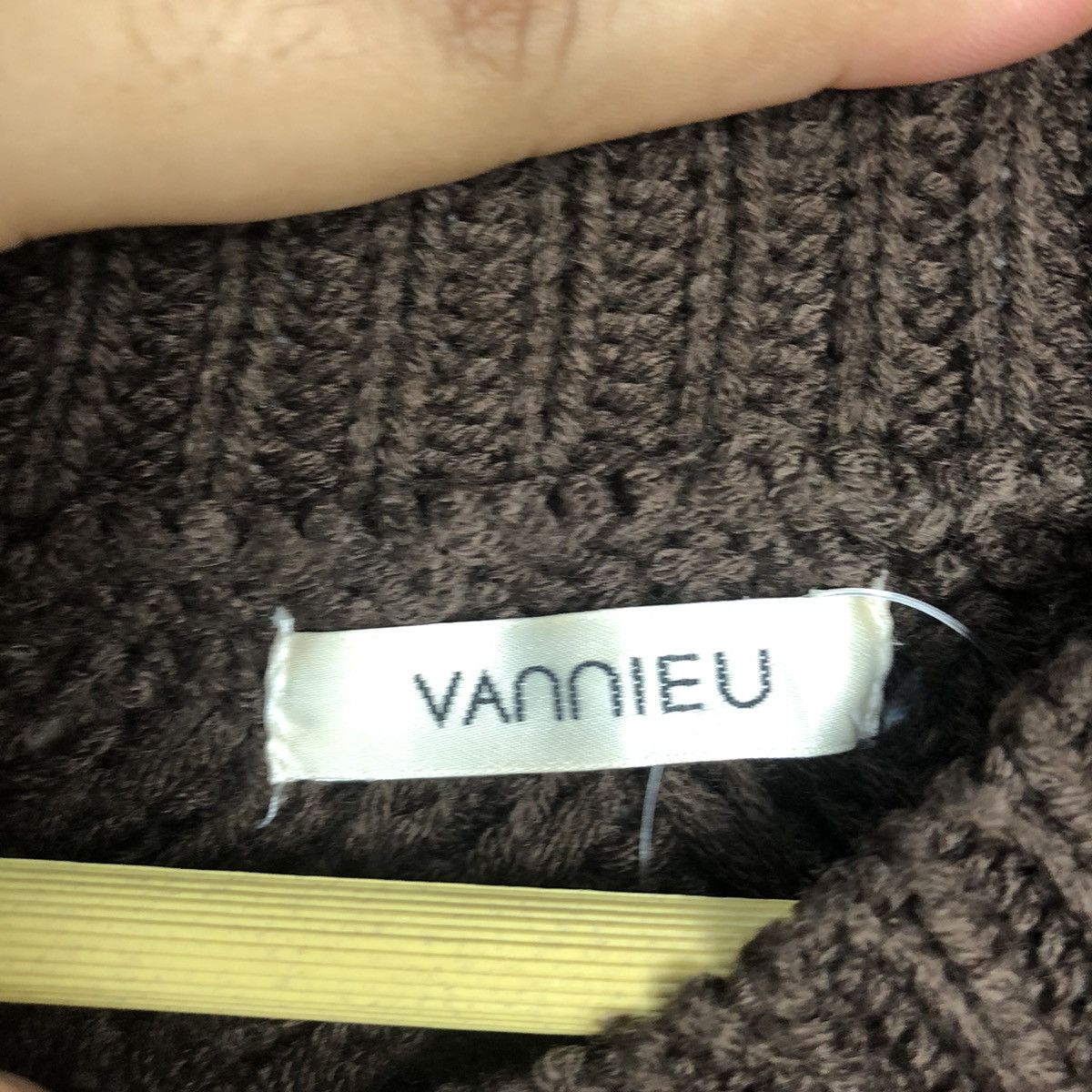 Homespun Knitwear Vanniev Brown Knitwear crop top japan #A476 Size M / US 6-8 / IT 42-44 - 7 Thumbnail