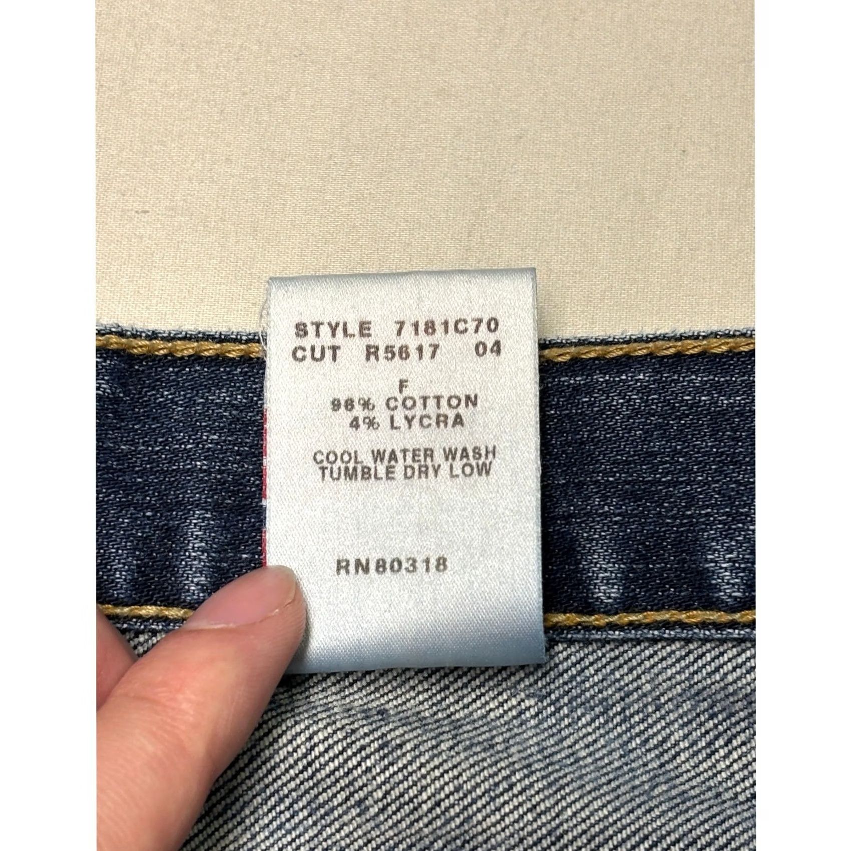 Lucky Brand Vintage Lucky Brand Dungarees Lowrise Boot Leg Mens 34X29 Medium Wash Made USA Size US 34 / EU 50 - 5 Thumbnail
