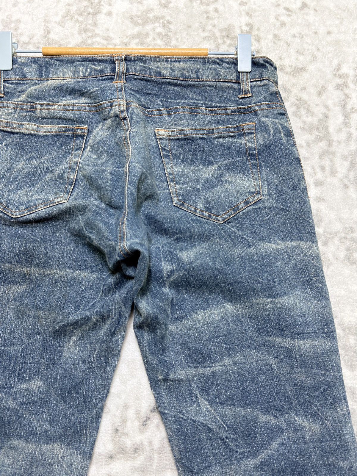 Vintage Japanese Button Fly Bell Bottom Smoke Stretch Women Jeans Size US 28 / EU 44 - 11 Thumbnail