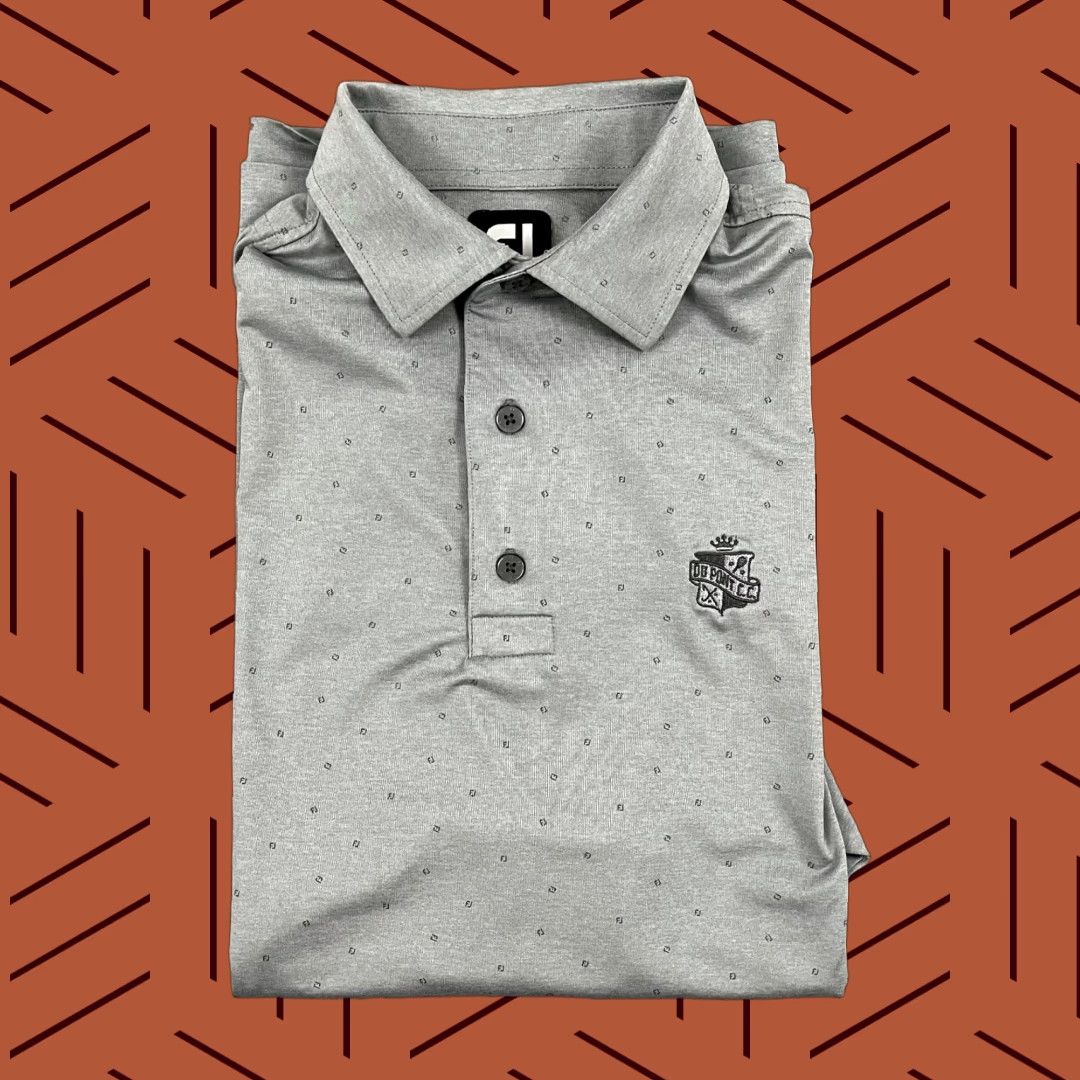 Footjoy FootJoy Polo Shirt Mens Medium Gray Dupont Country Club Golf DE Monogram Print Shirt Size US M / EU 48-50 / 2 - 1 Thumbnail