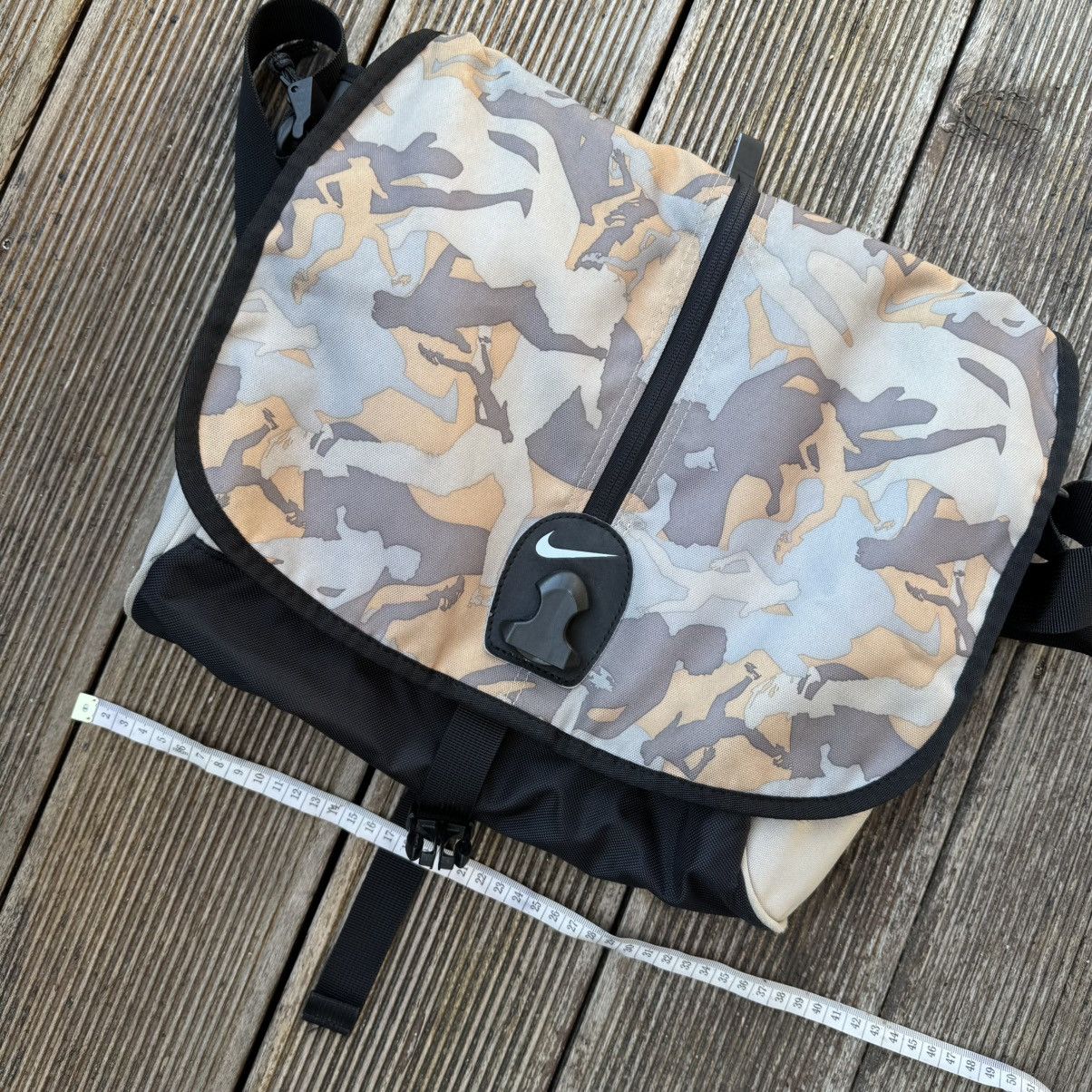 Nike × Vintage Nike Vintage X Cordura Camo Military Shoulder Bag Gym y2k Size ONE SIZE - 12 Thumbnail