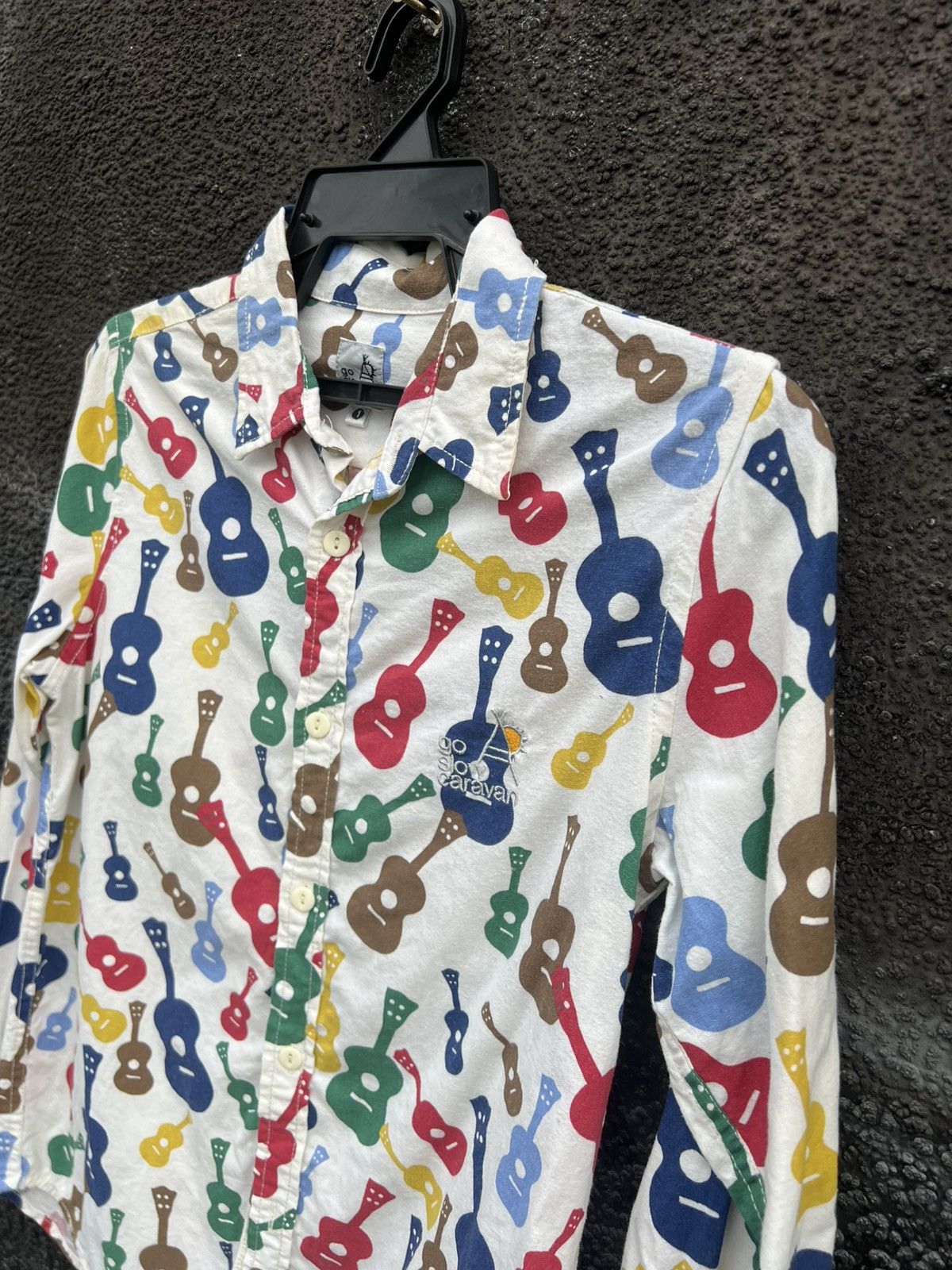 go slow caravan 2000s Go Slow Caravan Psychedelic Guitar Color Shirt Size US XS / EU 42 / 0 - 5 Thumbnail