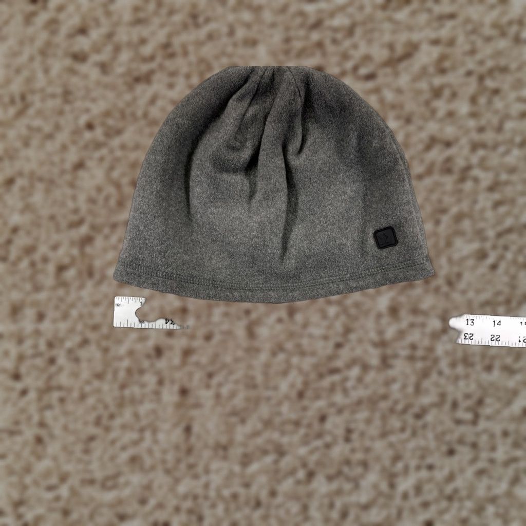 Vintage Hat Adult One Size Gray 100% Polyester Fleece Logo Ski Snow Winter Warm Beanie Toque Size US M / EU 48-50 / 2 - 1 Thumbnail