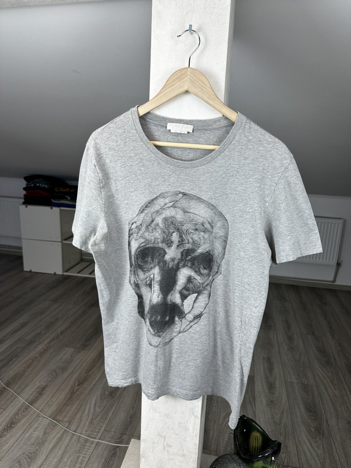 Alexander McQueen Rare Design Vintage Alexander McQueen Skull T-shirt Size US L / EU 52-54 / 3 - 1 Thumbnail