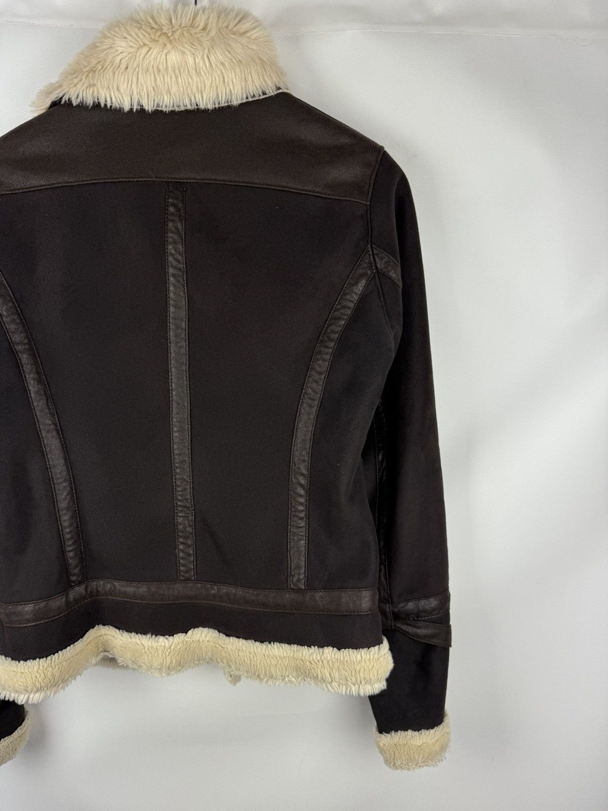 Armani Armani Jeans Ladies Faux Fur Aviator Y2K Bomber Jacket Size M / US 6-8 / IT 42-44 - 15 Thumbnail