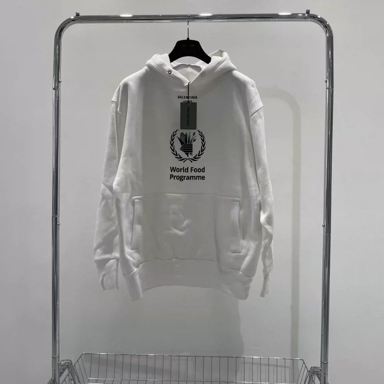 Balenciaga Balenciaga WFP logo white pullover hoodie Size US XS / EU 42 / 0 - 1 Thumbnail