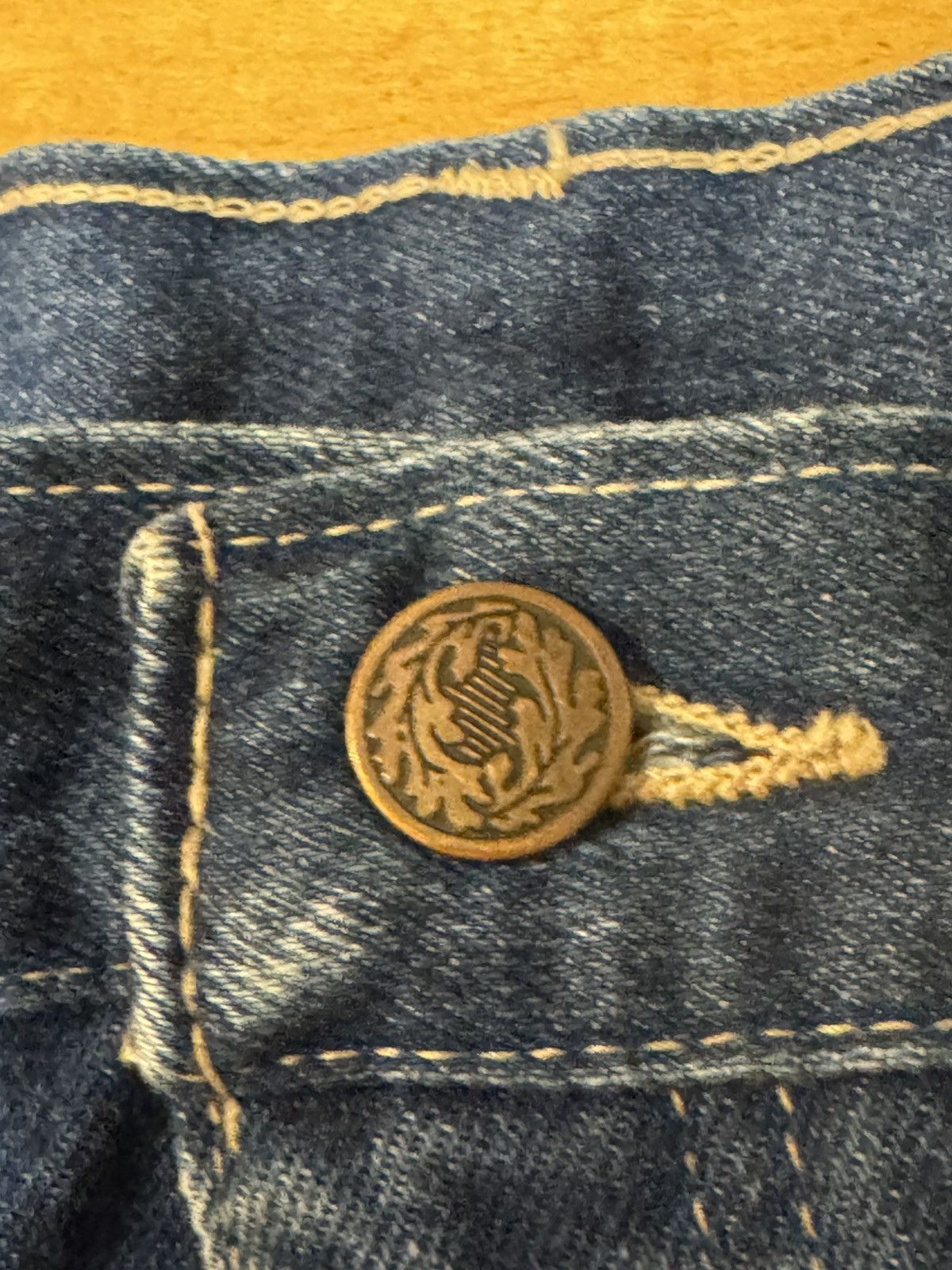 Sears Vintage 80s Sears High Waisted Boot Cut Medium Wash Jeans 16 Size 38" / US 16 / IT 52 - 4 Thumbnail