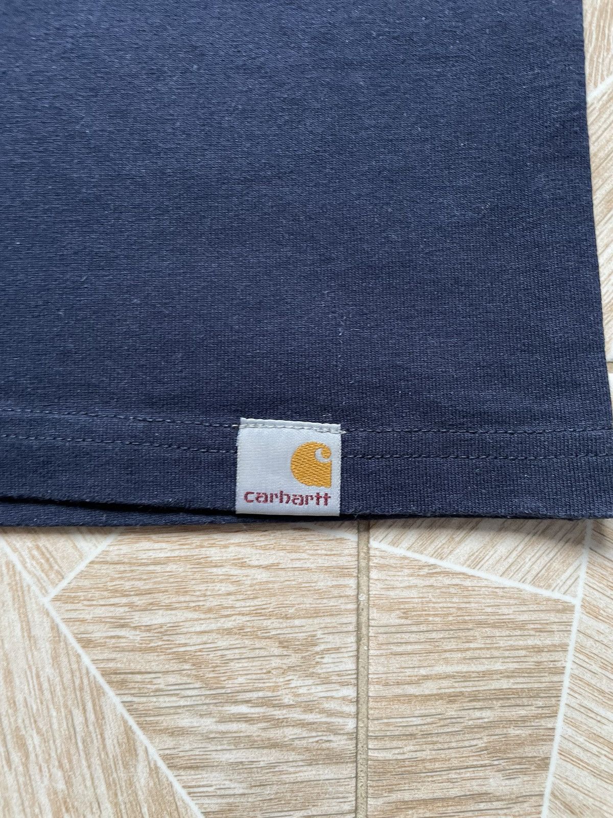 Carhartt × Carhartt Wip Y2K Vintage Carhartt WIP Bigo Logo Usa Tee Navy Retro Hype Size US S / EU 44-46 / 1 - 6 Thumbnail