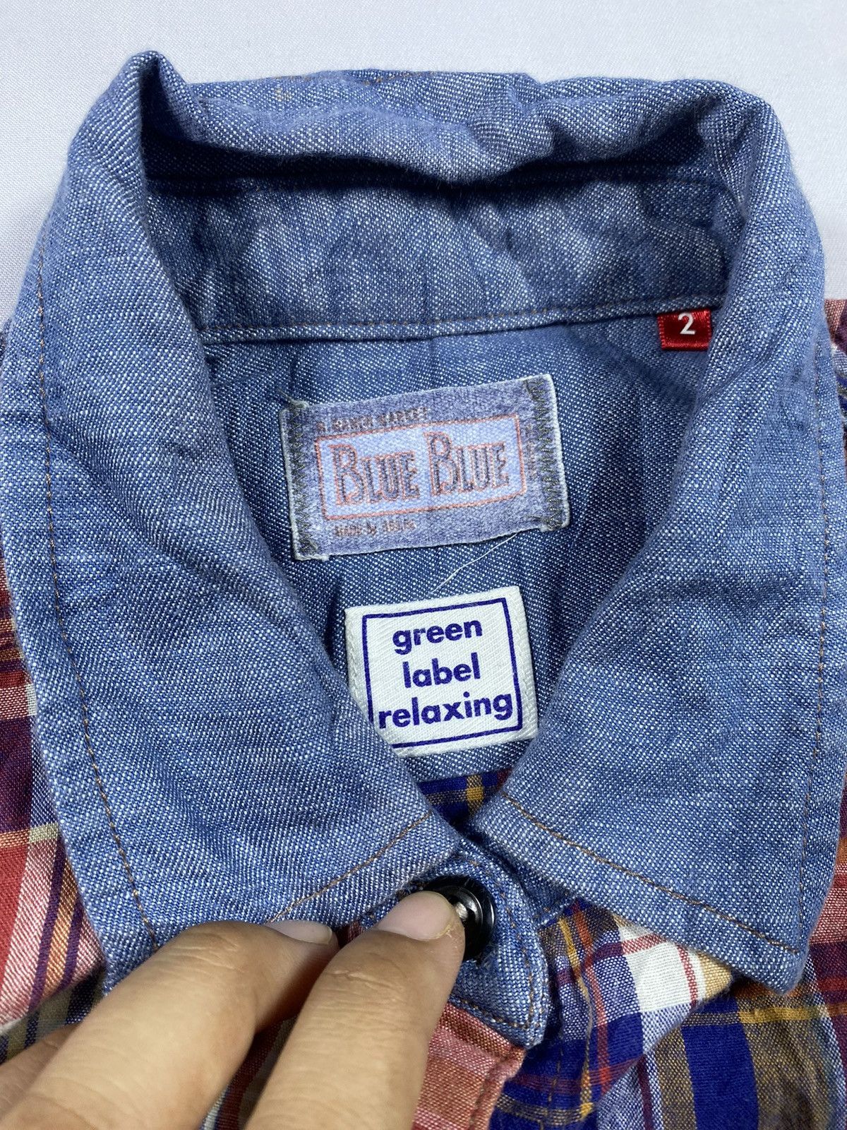 Blue Blue Japan Blue Blue Japanese Green Label Relaxing button up shirts Size US M / EU 48-50 / 2 - 4 Thumbnail