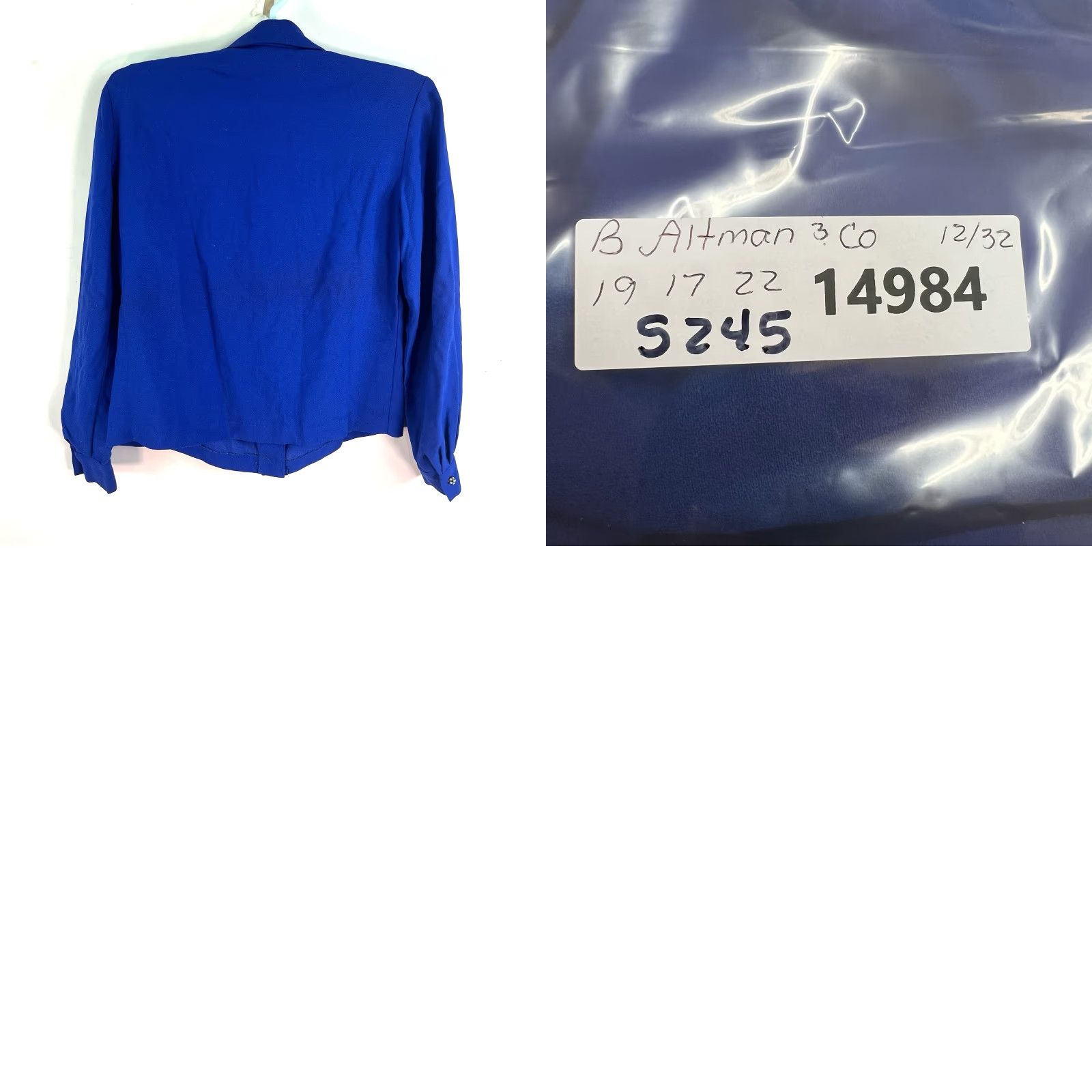 Vintage VINTAGE Mode de Paris Shirt Womens 12 Blue Embellished 1970s Secretary/Geek Button-Up Blouse Blue Size XL / US 12-14 / IT 48-50 - 8 Thumbnail