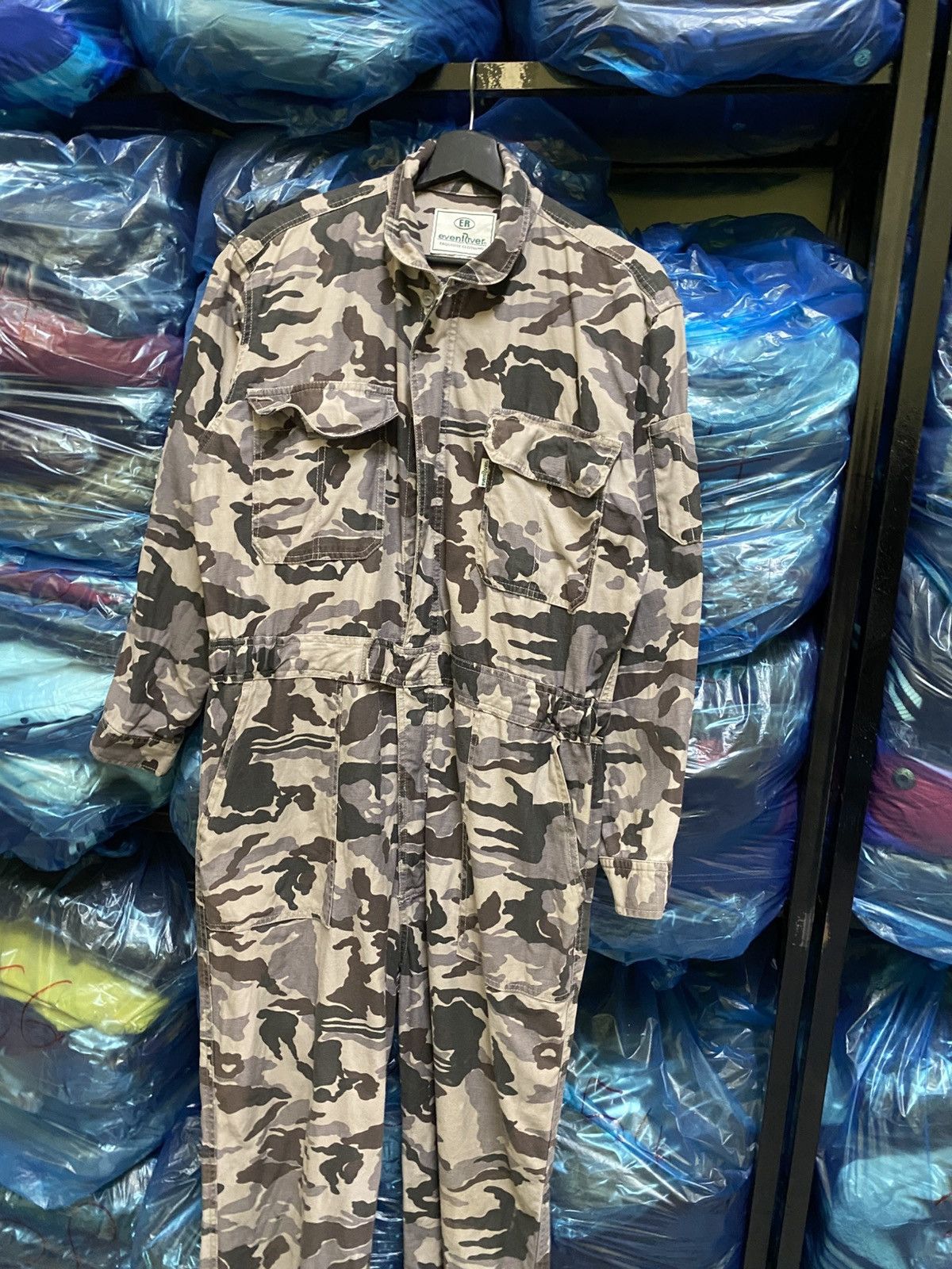Japanese Brand EvenRiver Camouflage Full Body Coverall Jumpsuit Workwear Size US 36 / EU 52 - 4 Thumbnail