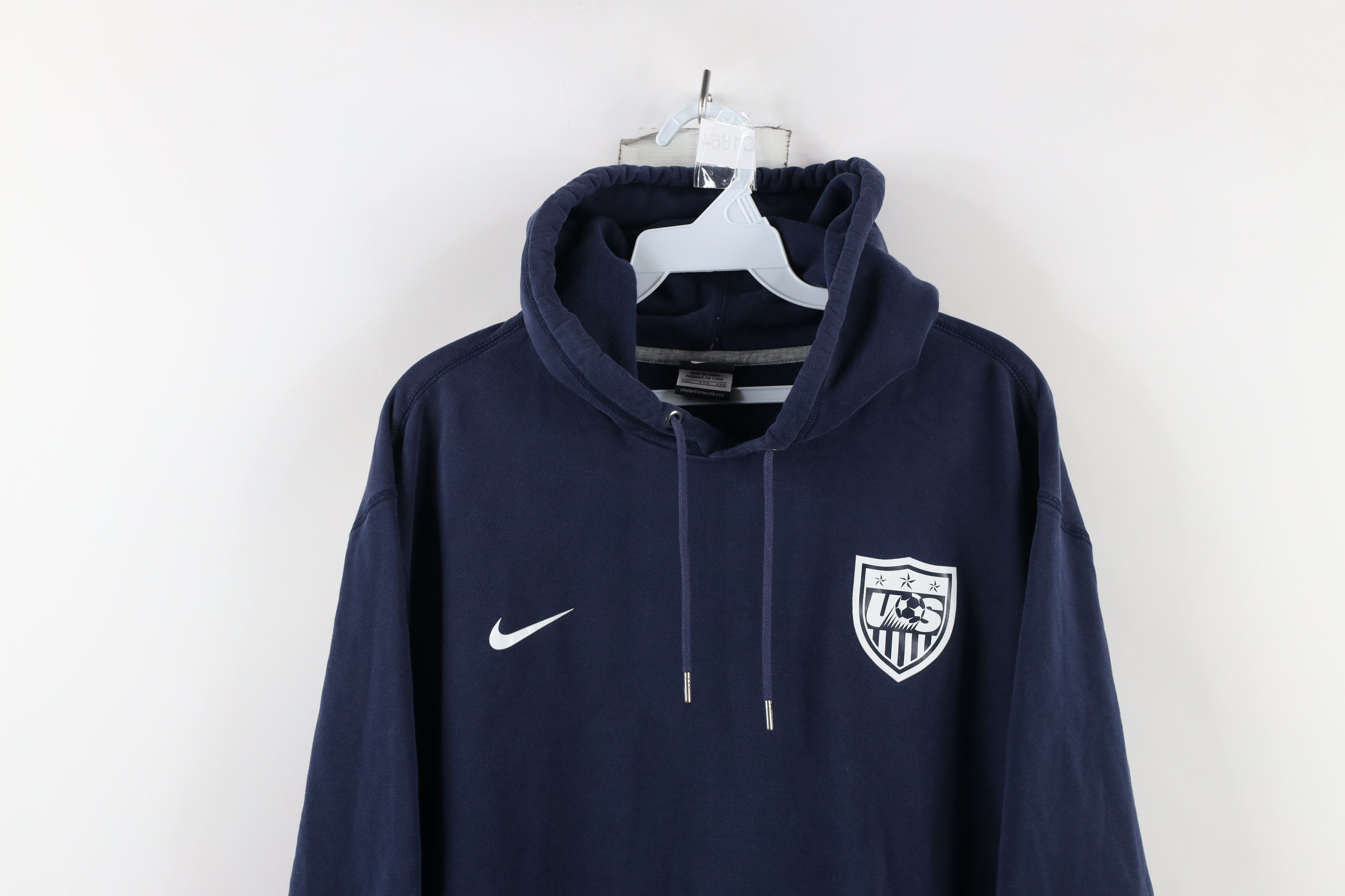Nike × Vintage Vintage Nike Scott Mini Swoosh USA Soccer Hoodie USMNT Size US XXL / EU 58 / 5 - 2 Thumbnail