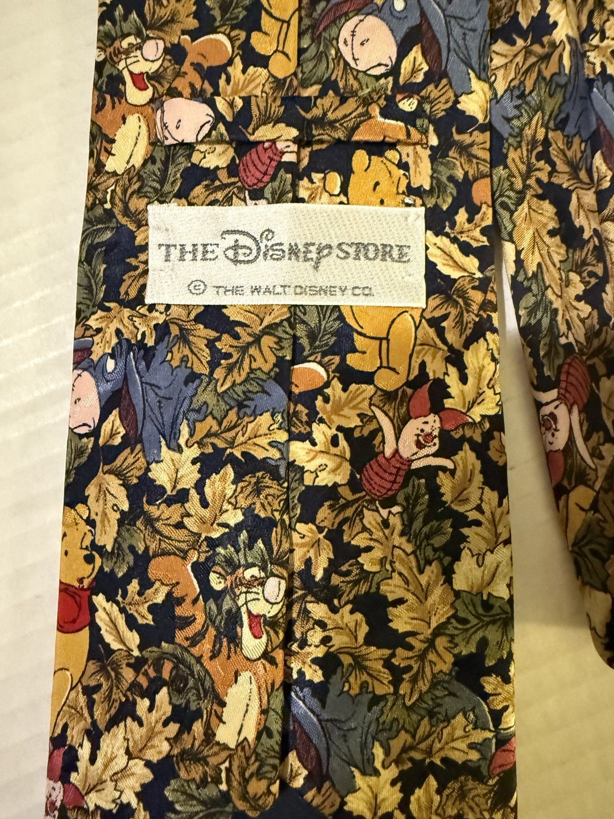 Disney The Disney Store Winnie The Pooh Harvest Autumn Silk Tie Size ONE SIZE - 2 Thumbnail
