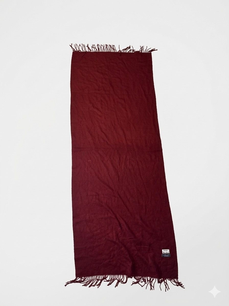Acne Studios ACNE STUDIOS Burgundy Virgin Wool Knit Wrap Tippet Scarf Size ONE SIZE - 2 Thumbnail