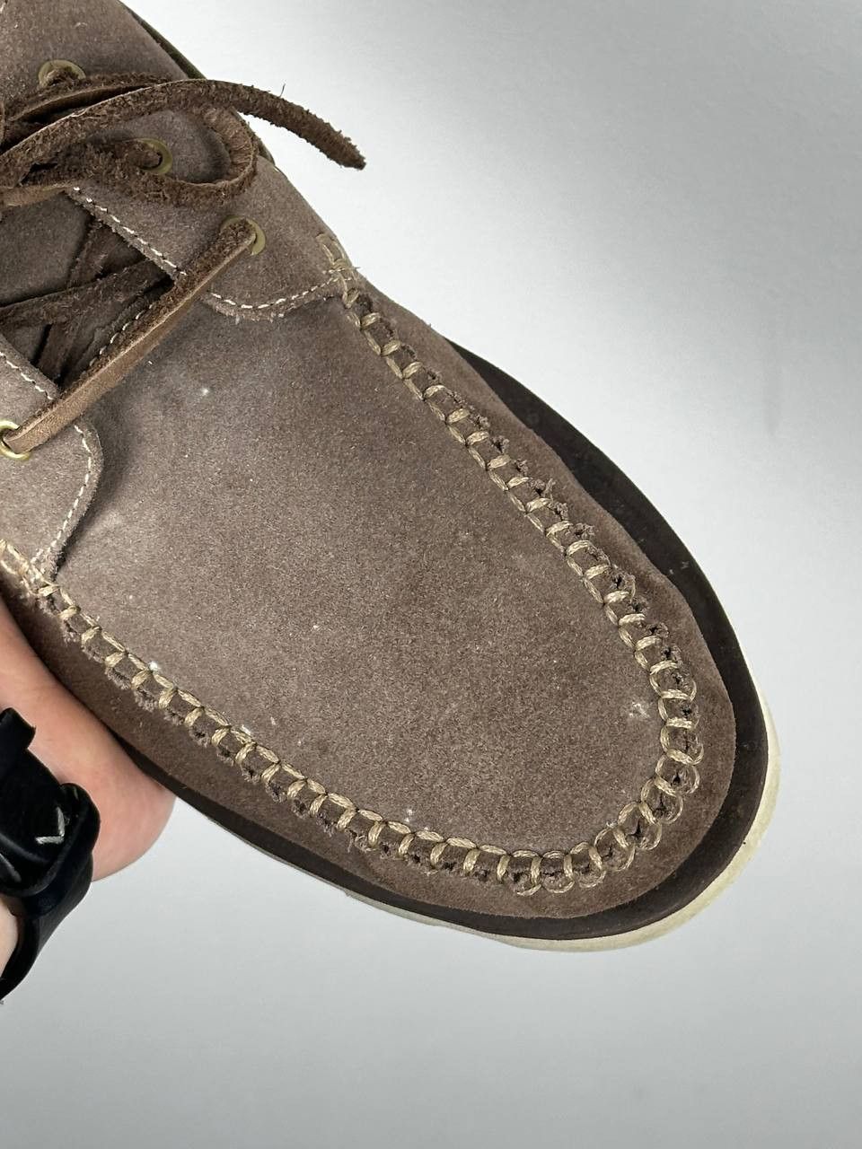 Clarks Clarks Wallabee Dakin Row Suede Beige Tan Slip Ons Size US 11.5 / EU 44-45 - 12 Thumbnail