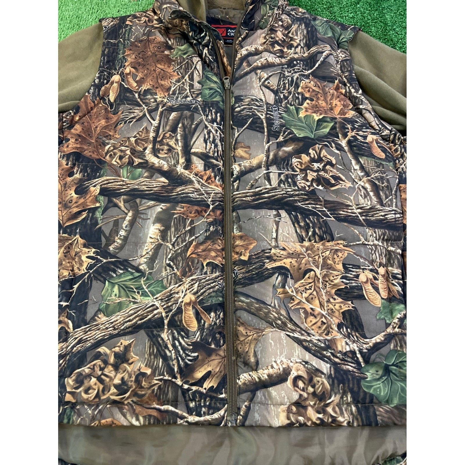Cabelas Antler Creek Mens Camo Puffer Vest Hoodie Jacket XL Size US XL / EU 56 / 4 - 2 Thumbnail
