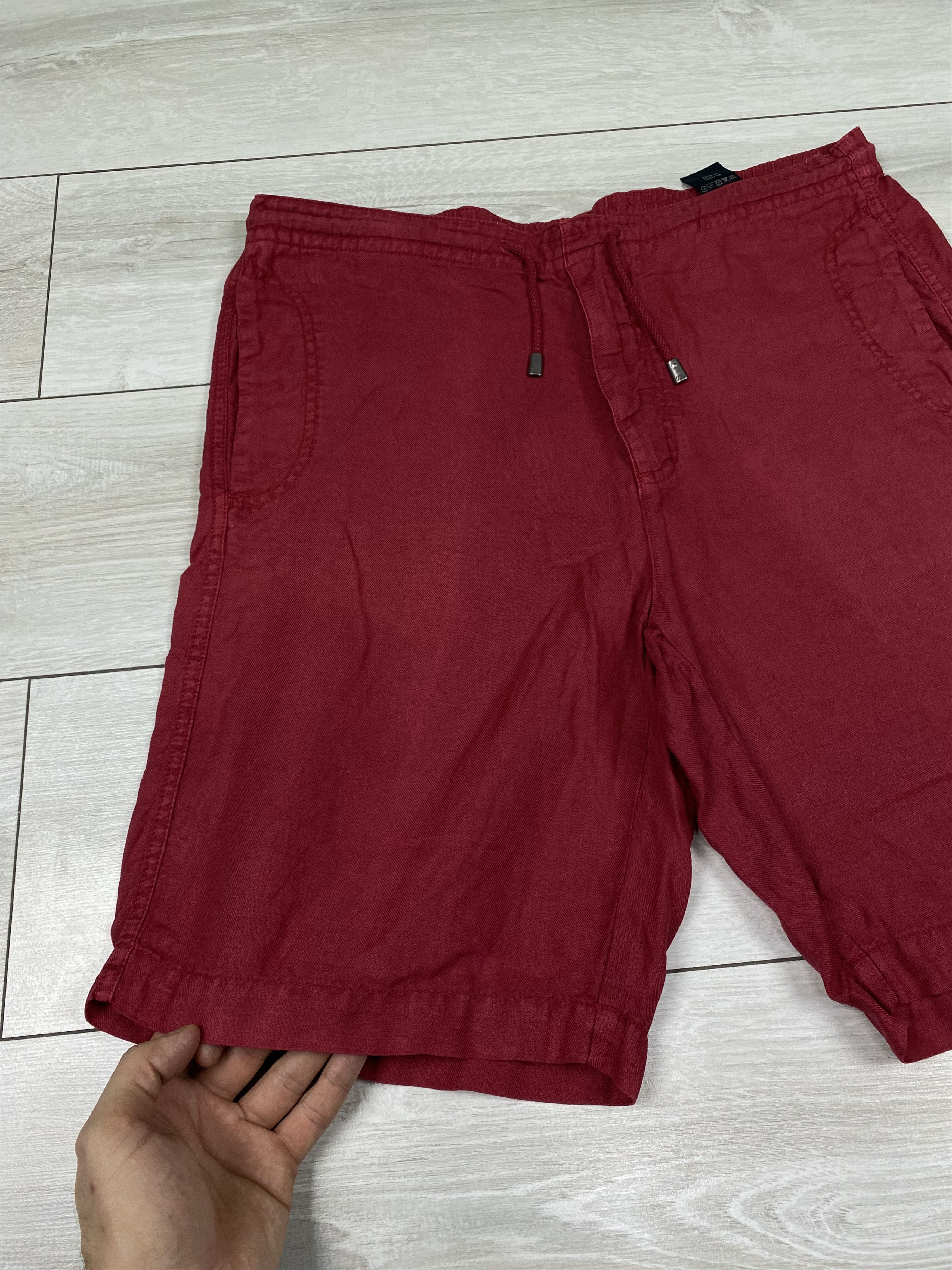 Ermenegildo Zegna Vintage Zegna sport red linen shorts size s-m Size US 31 - 5 Thumbnail