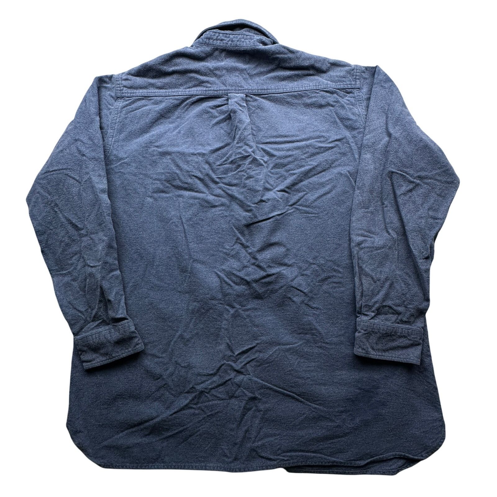L.L. Bean Vintage LL Bean MT04 Chamois Flannel Shirt Men XL Tall Blue Size US XL / EU 56 / 4 - 7 Thumbnail