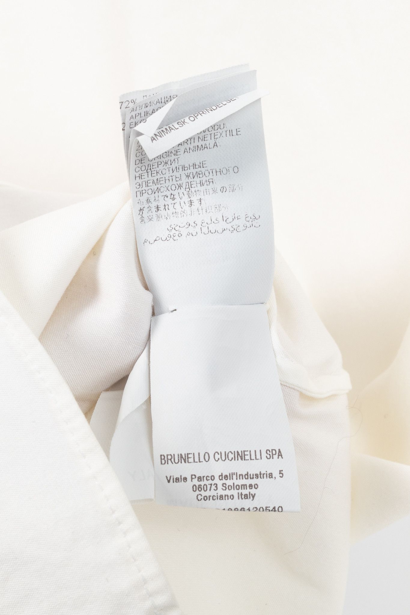 Brunello Cucinelli Brunello Cucinelli SS/17 Cotton Poplin Monili-Collar Shirt Size S / US 4 / IT 40 - 13 Thumbnail