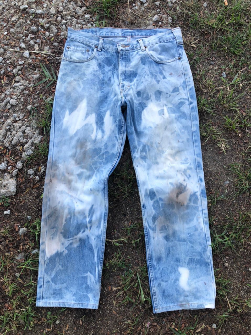 Polo Ralph Lauren × Ralph Lauren Vintage Polo by Ralph Lauren Bleached Denim Jeans Size US 33 - 1 Thumbnail