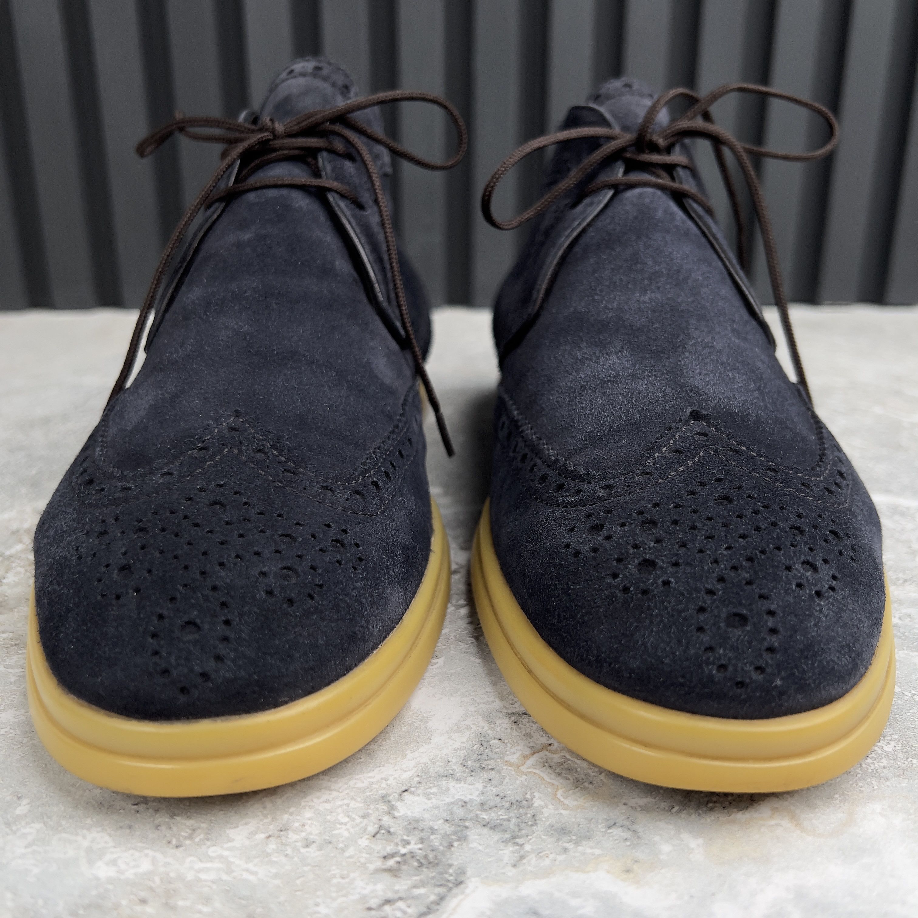 Loro Piana Loro Piana Open Walk Desert Laced Boots Wing Tip Suede Size US 7 / EU 40 - 8 Thumbnail
