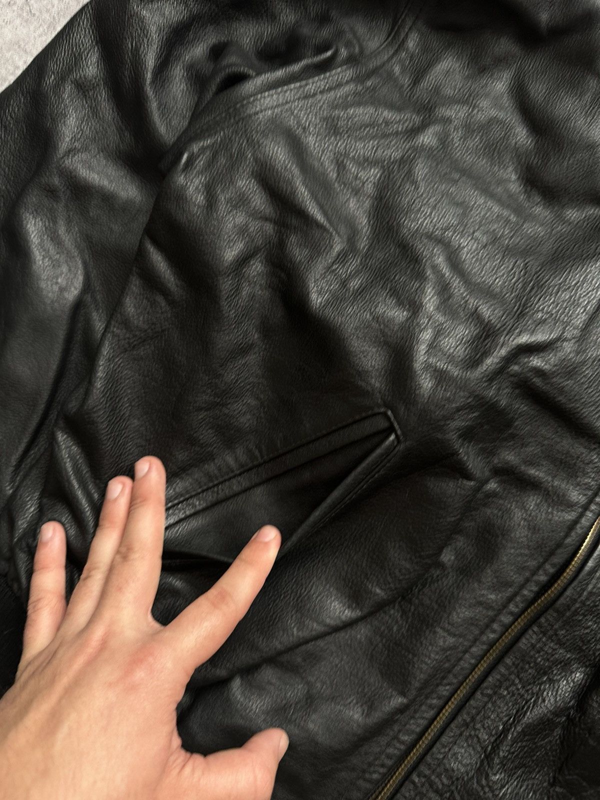 Vintage Vintage U-boot by Riccardo Leather Bomber Jacket Size US L / EU 52-54 / 3 - 7 Thumbnail