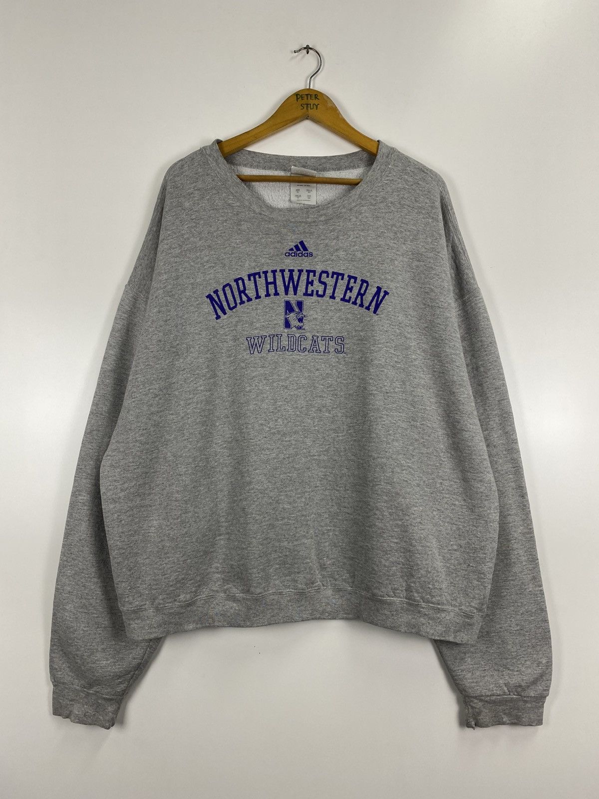 Adidas × Vintage Vintage Adidas Northweston Sweatshirt Size US XL / EU 56 / 4 - 2 Thumbnail
