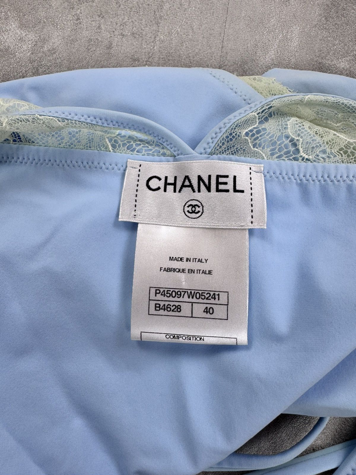 Chanel chanel 1 piece swimsuit Lace Full Swim Suit Rare Limited Size 27" / US 4 / IT 40 - 7 Thumbnail