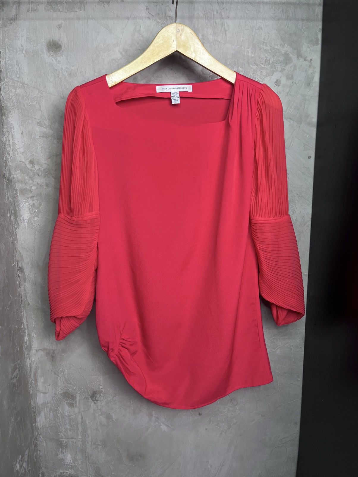Diane von Furstenberg Vintage 90s Diane Von Fursternberg Asymetrical Pleated Size M / US 6-8 / IT 42-44 - 1 Thumbnail