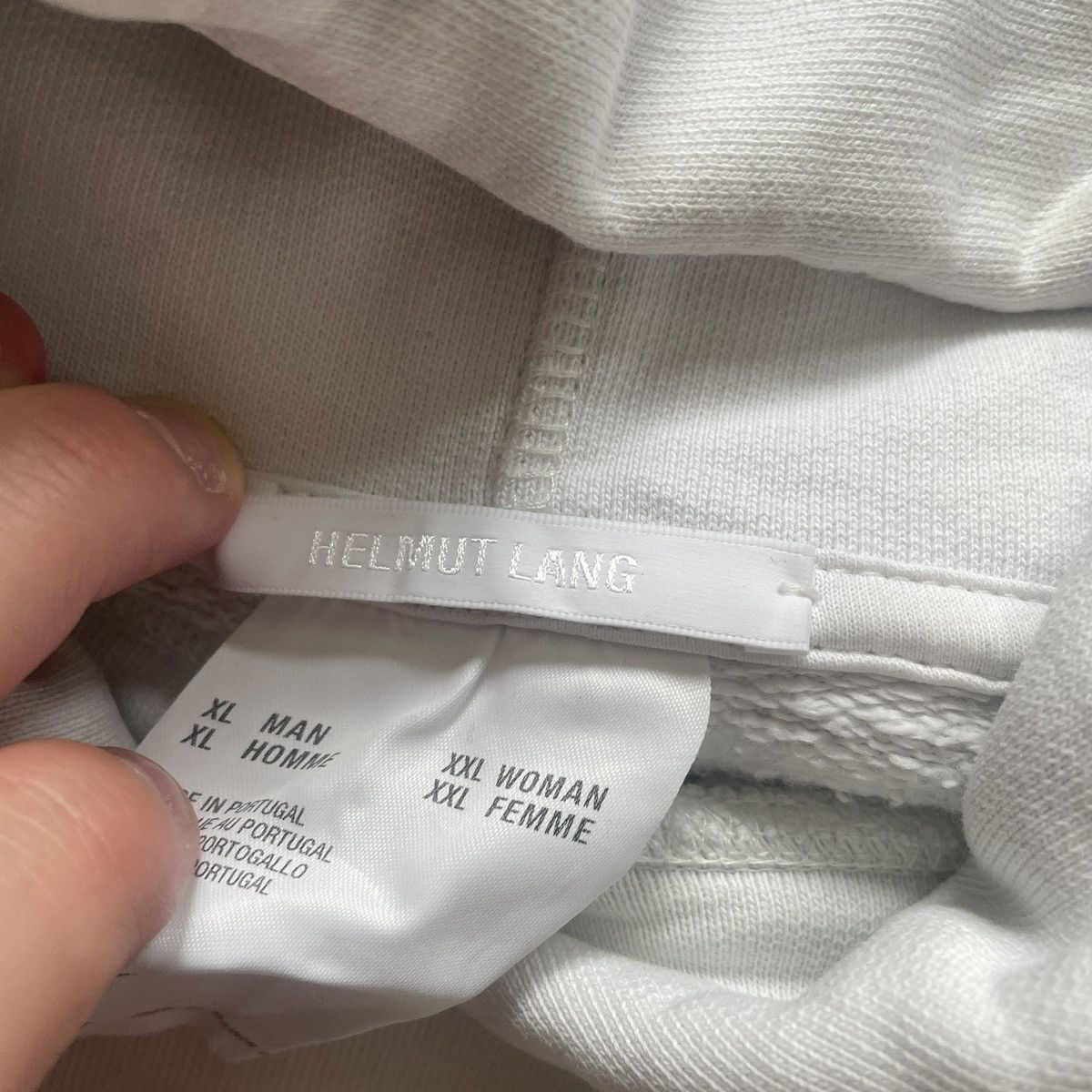 Helmut Lang Helmut Lang Mirrored Web Standard Pullover Hoodie Size US XL / EU 56 / 4 - 5 Thumbnail