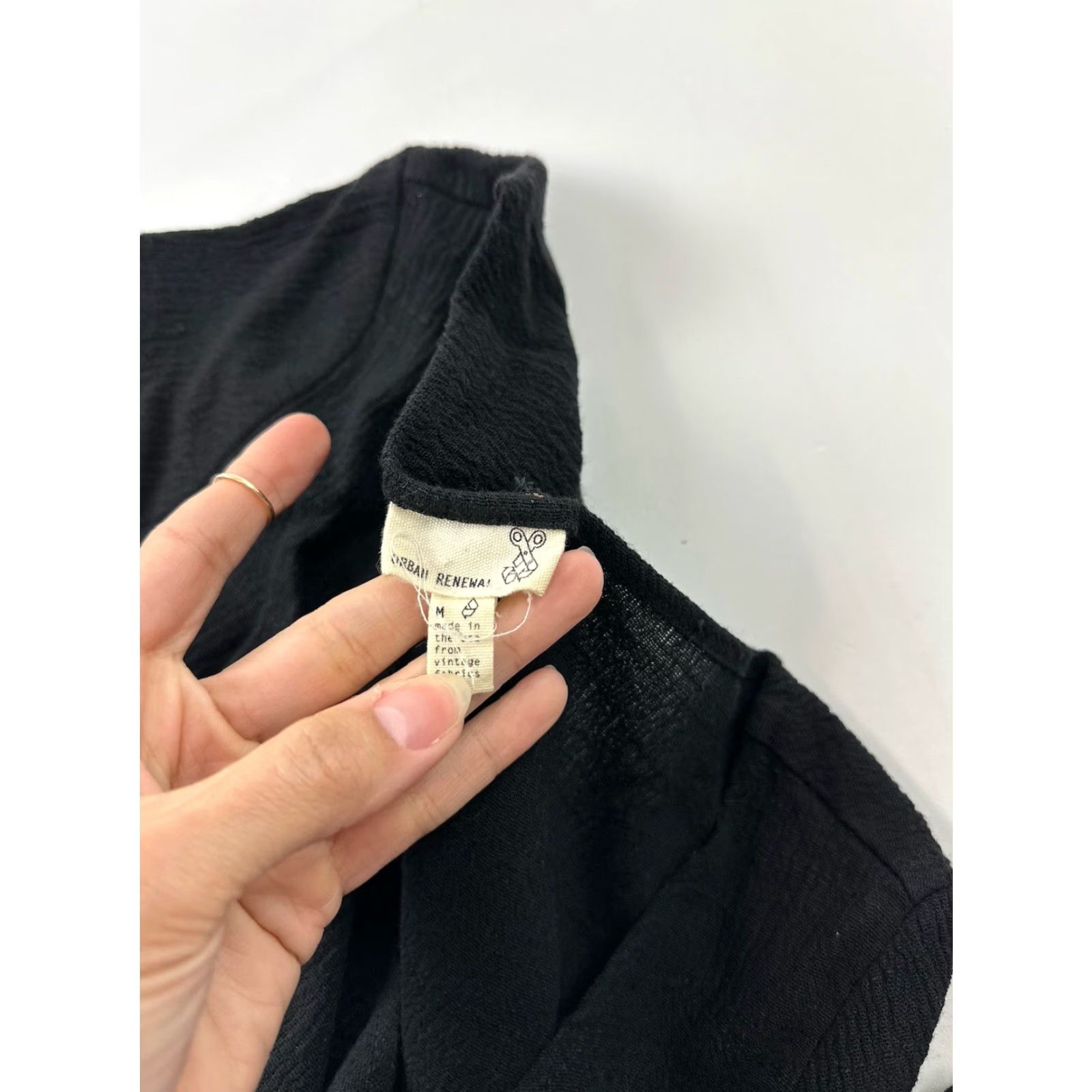 Vintage VINTAGE Urban Renewal Dress Women’s M Black Short Mini Long Sleeve Casual Womens Size M / US 6-8 / IT 42-44 - 3 Thumbnail
