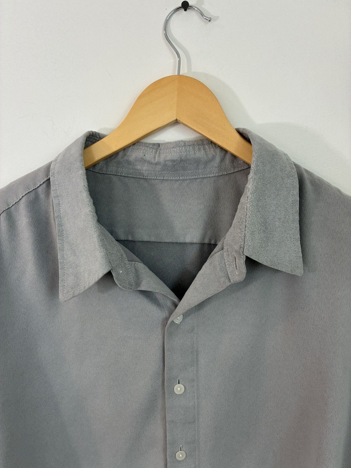 Vintage Vintage SUEDE Faded Button Down Leather Shirt Size US XXL / EU 58 / 5 - 3 Thumbnail