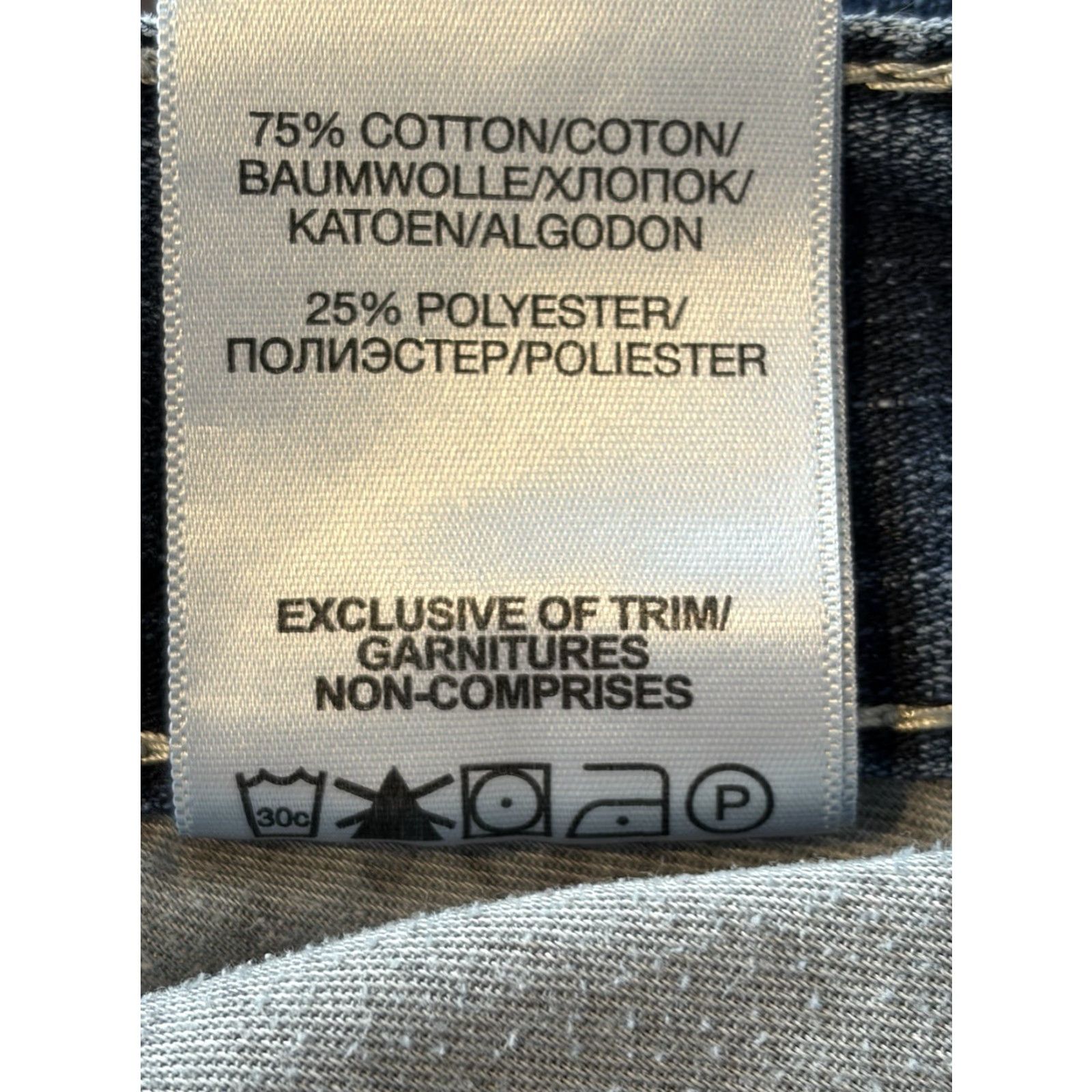 Silver Jeans Co. Silver Jeans Zac Relaxed Straight Leg Dark Wash Denim Jeans 38x30 Men's 5-Pocket Blue Zac Model Thick Stitch Regular Rise Mid-Blue Leather? Size US 38 / EU 54 - 7 Thumbnail