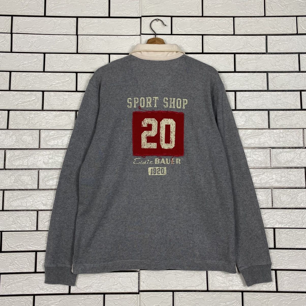 Japanese Brand Vintage Polo Rugby Shirt Collar Eddie Beauer Size US M / EU 48-50 / 2 - 10 Thumbnail