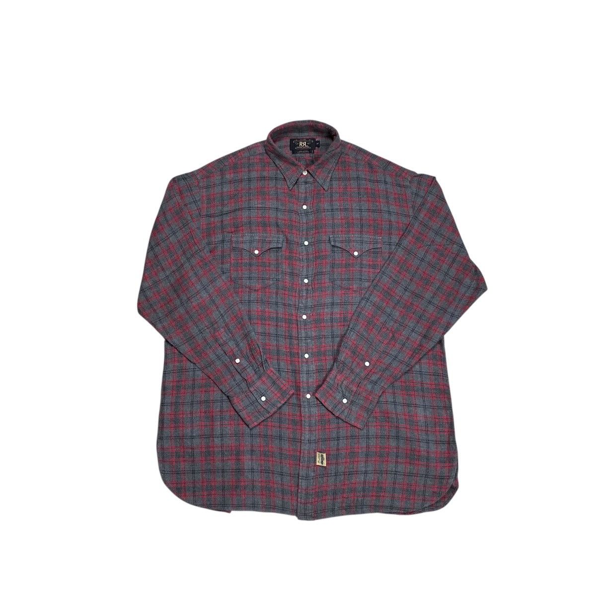 RRL Ralph Lauren RRL Ralph Lauren Western Snapp Button Plaid Falnnel Shirts Size US L / EU 52-54 / 3 - 2 Thumbnail