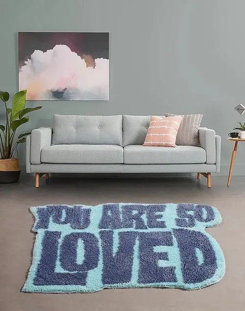 Designer You Are So Loved Mat Home Size ONE SIZE - 3 Thumbnail