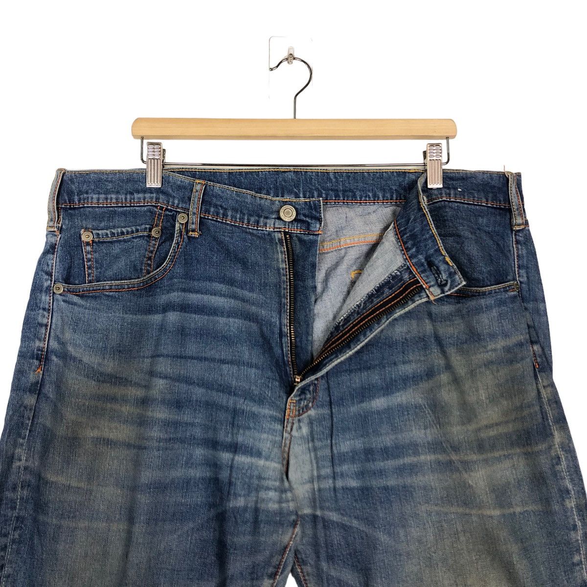 Japanese Brand 🔥VINTAGE DISTRESSED DENIM JEANS JAPAN INSPIRE ISSEY MIYAKE Size US 40 / EU 56 - 10 Thumbnail