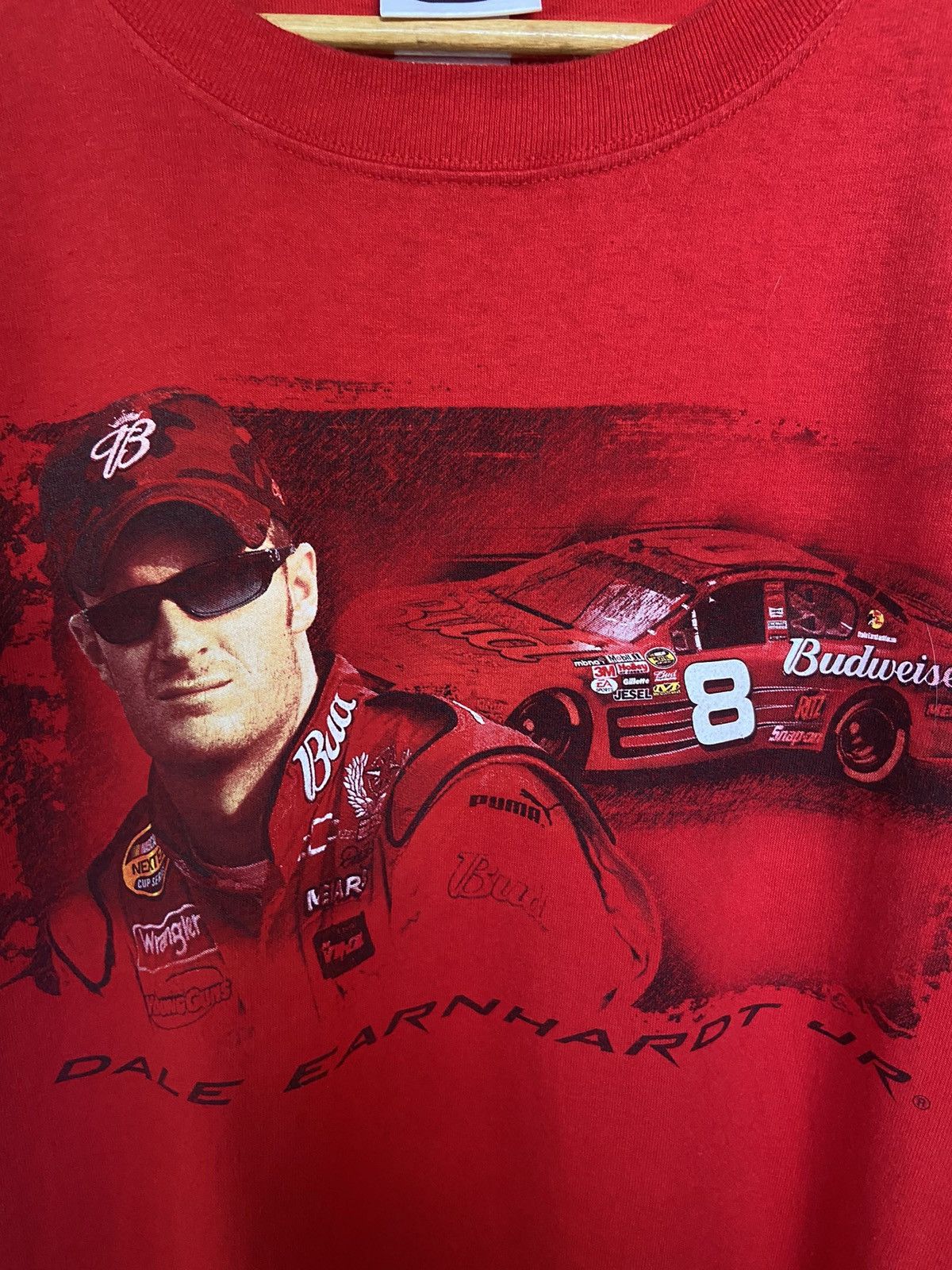 NASCAR Vintage Hase Authentic Dale Earnharot Jr Nascar t shirt Size US XL / EU 56 / 4 - 5 Thumbnail
