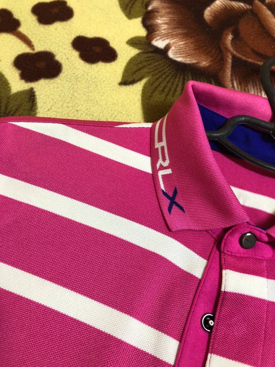 RLX Ralph Lauren RLX Ralph Lauren striped Short Sleeve Pink Shirt polo Size US M / EU 48-50 / 2 - 11 Thumbnail