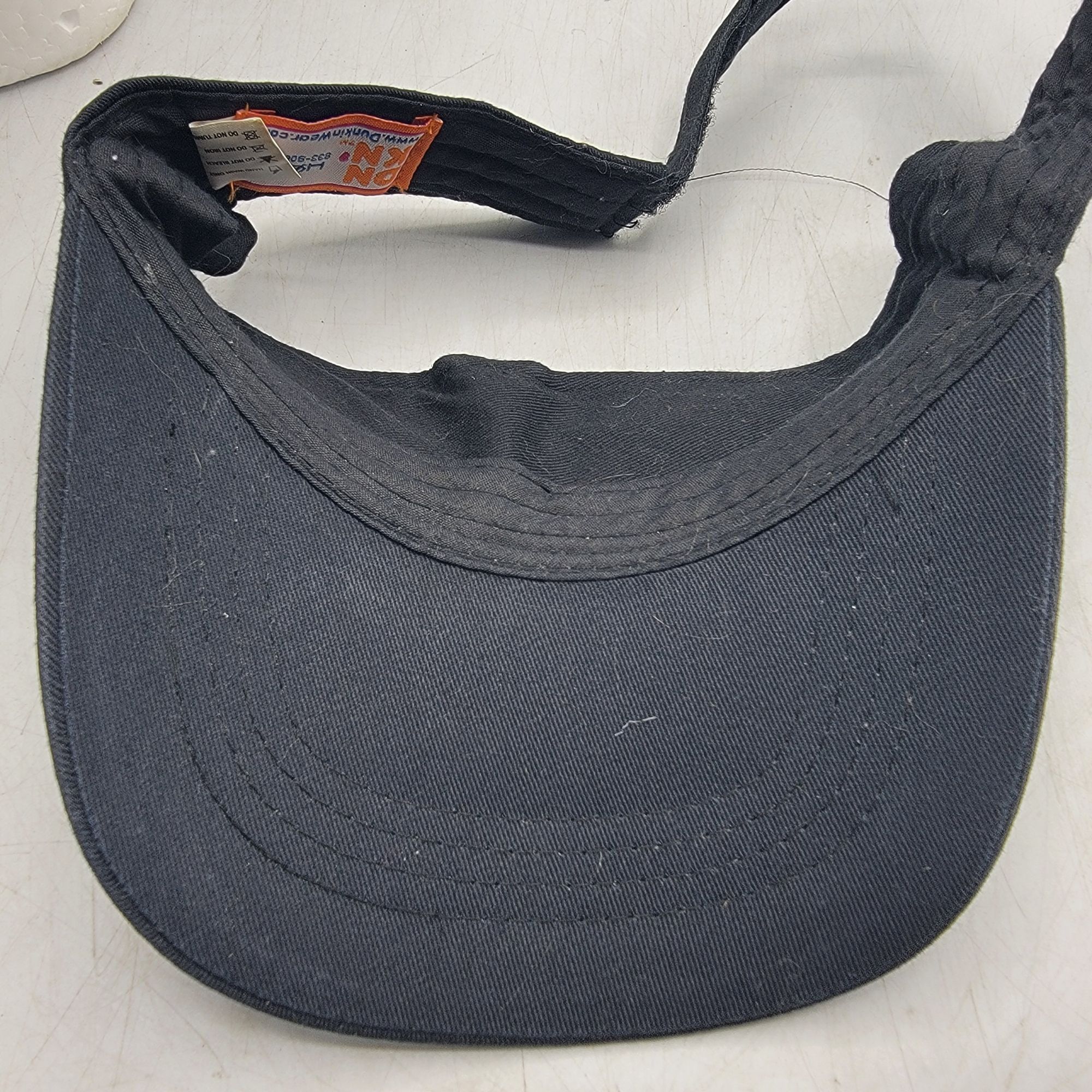 Other Dunkin Donuts Adults Black Orange Visor Hat Cap Casual Work Size ONE SIZE - 7 Thumbnail