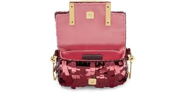 Fendi o1w1db10825 7AS045 Size: OS / Nano Baguette Charm Bag in Red Size ONE SIZE - 4 Thumbnail